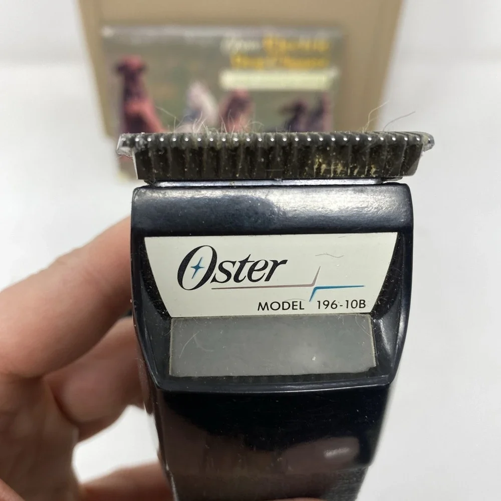 Vtg Oster Electric Dog Clipper‎ Model 196-10B Small Animal Grooming Poodle USA